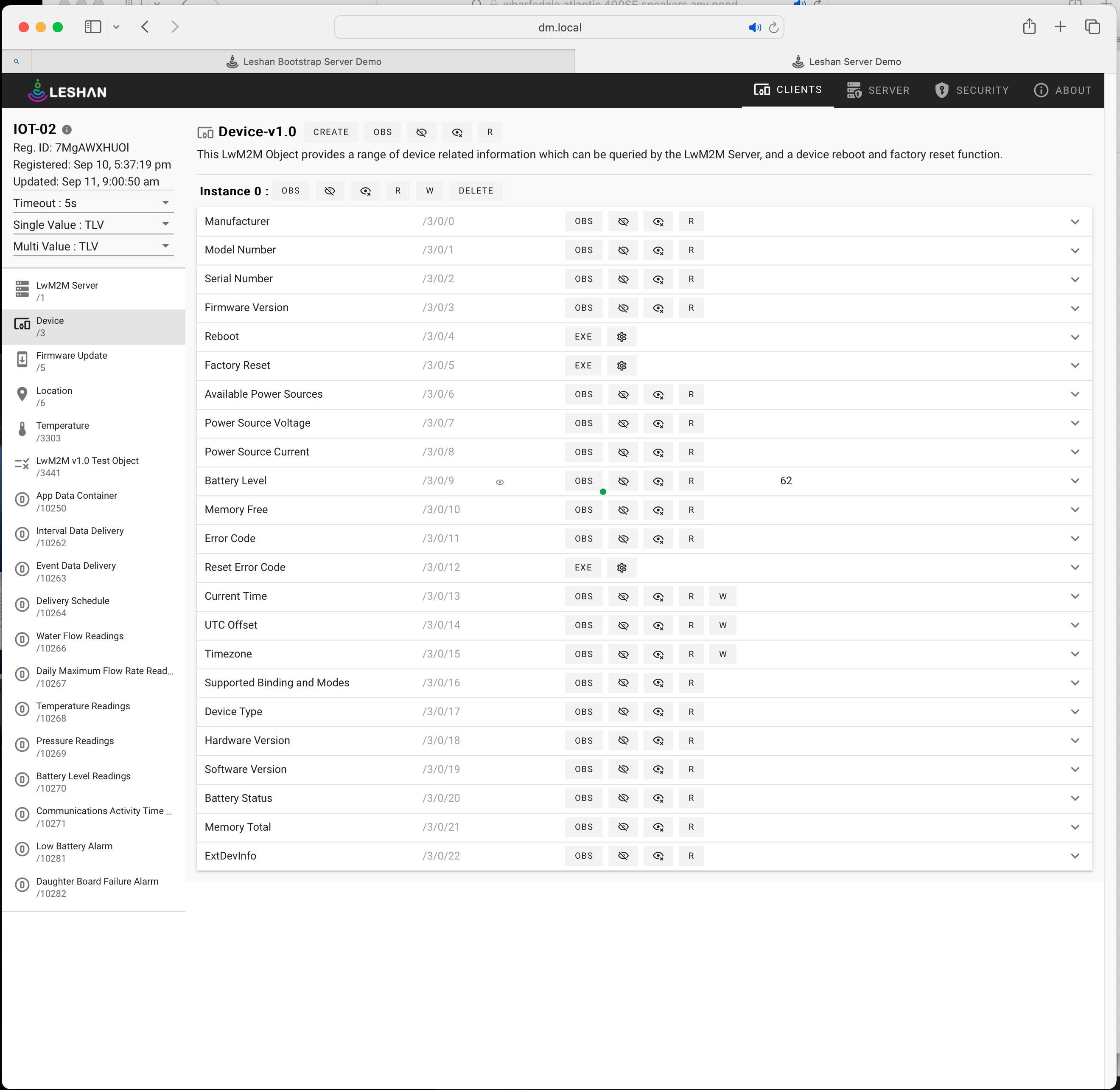 Device Management for Soth East Water IoT